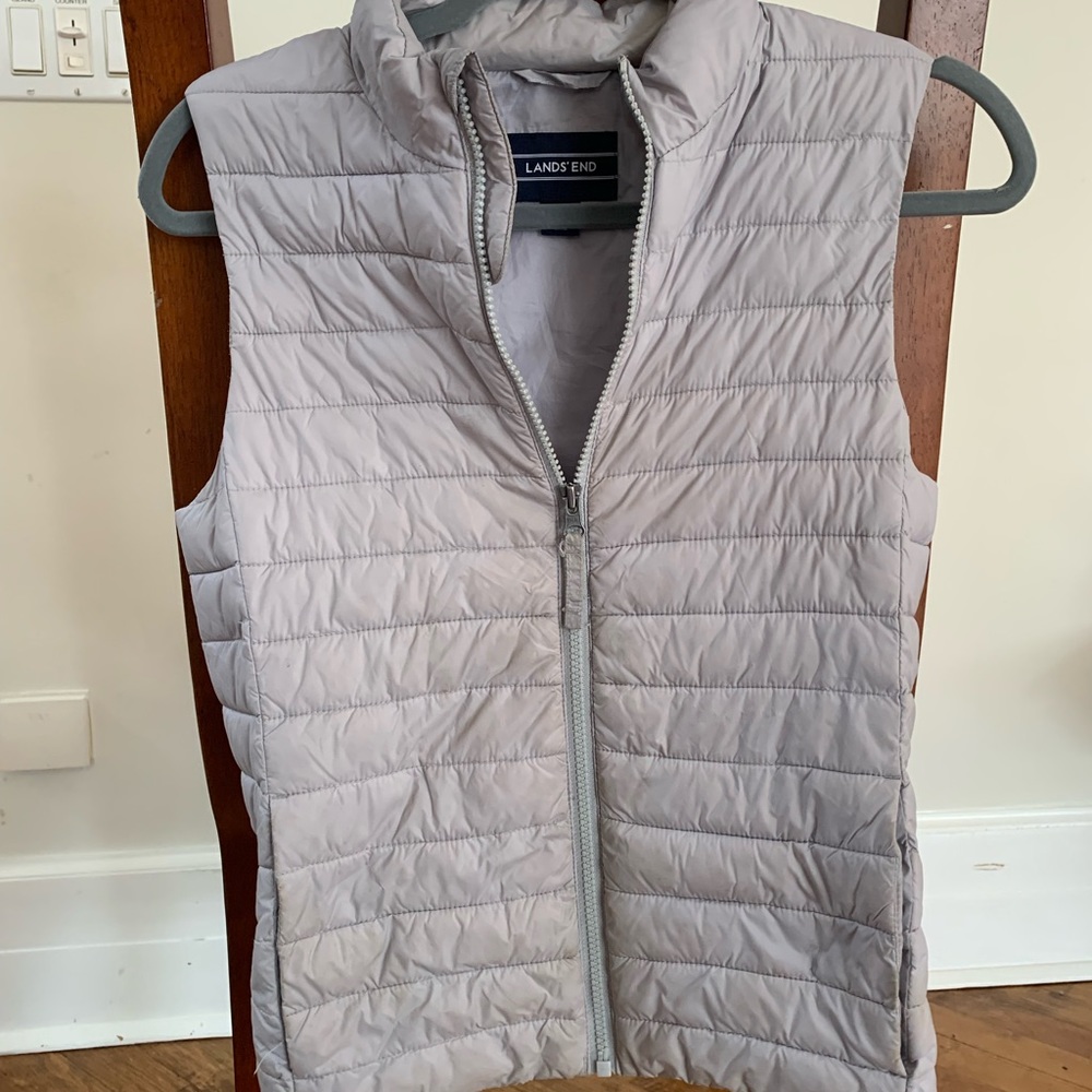 Lands End girls medium size 10-12 grey